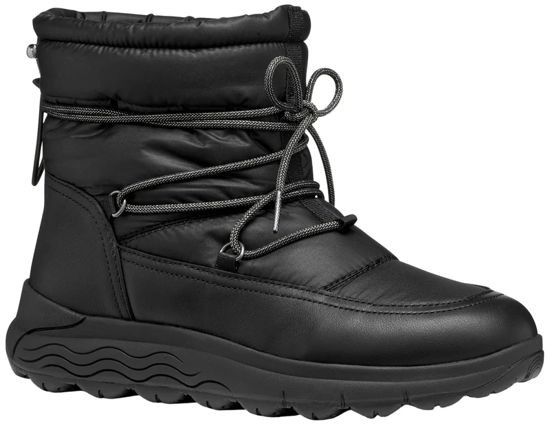 Geox Women D Spherica 4x4 B ABX Ankle Boot, Black, 7 UK