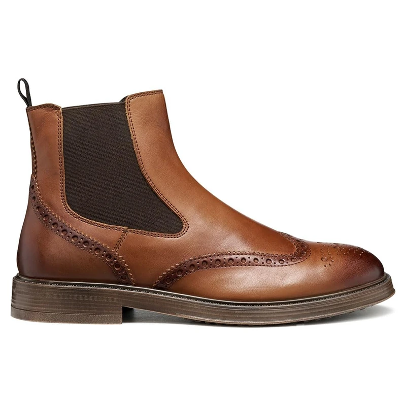 Geox Men's U Henreys Ankle Boots, Cognac, 44 EU, Cognac, 10 UK