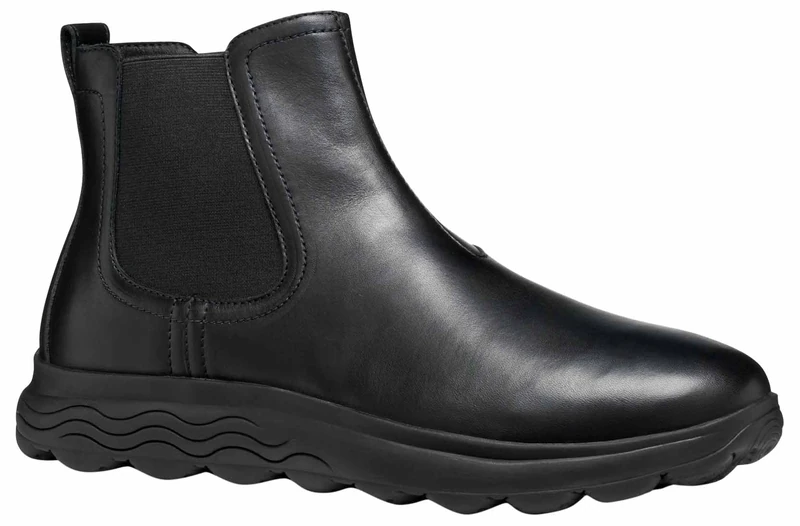 Geox Men's U Spherica Ankle Boots, Black, 45 EU, Black, 10.5 UK