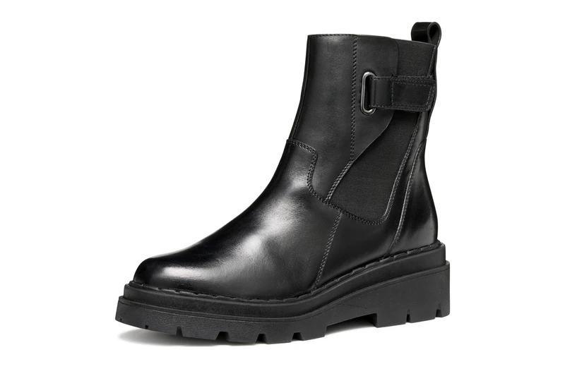 Geox Womens Dfelleny Ankle Boot, Black, 3 UK