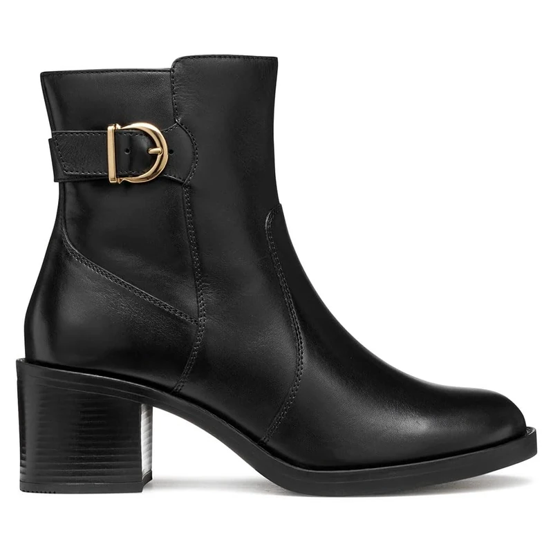 Geox Women's D SERILDA 60 Ankle Boot, Black, 36.5 EU, black, 3.5 UK