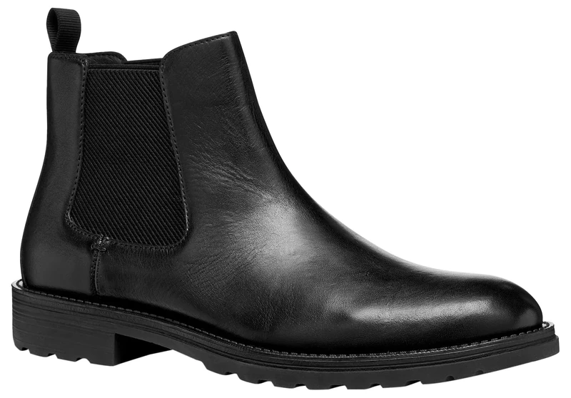 Geox Men U Redclif Ankle Boot, Black, 6.5 UK