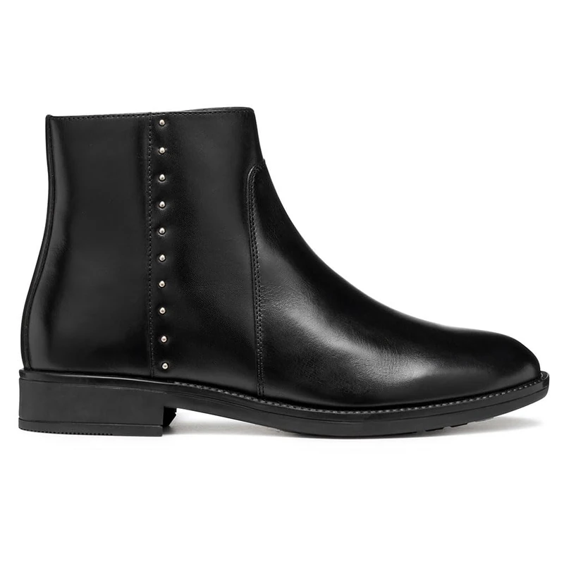 Geox Women D Jaylon 2 Ankle Boot, Black, 4 UK