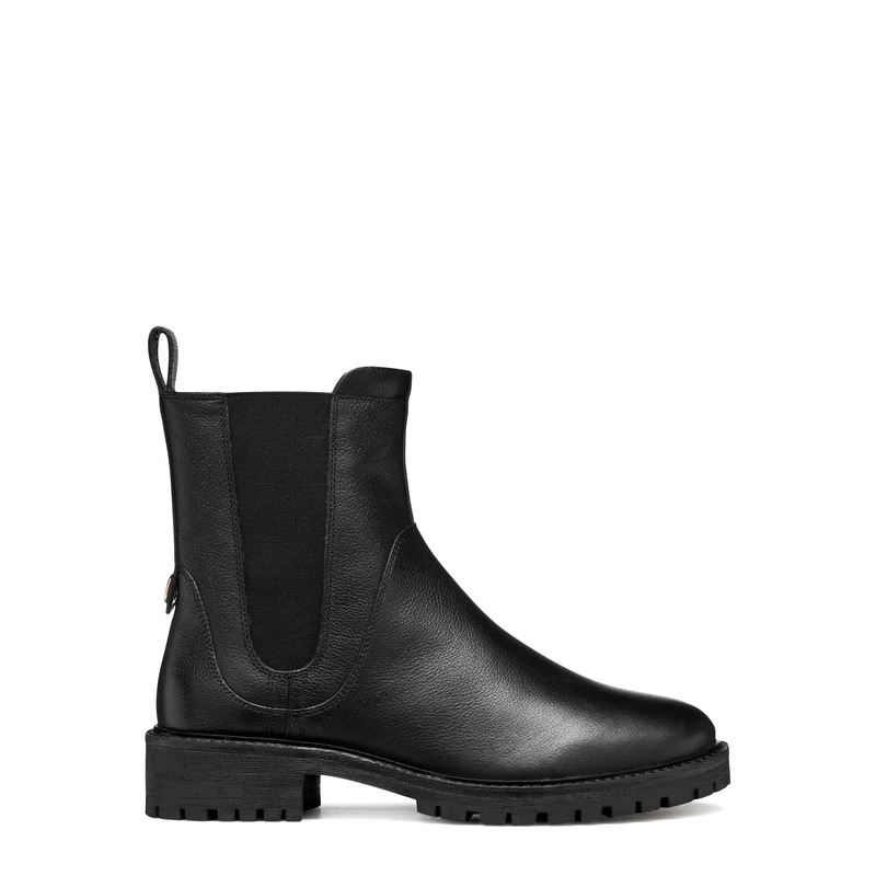 Geox Women's D Hoara Ankle Boots, Black, 36.5 EU, black, 3.5 UK