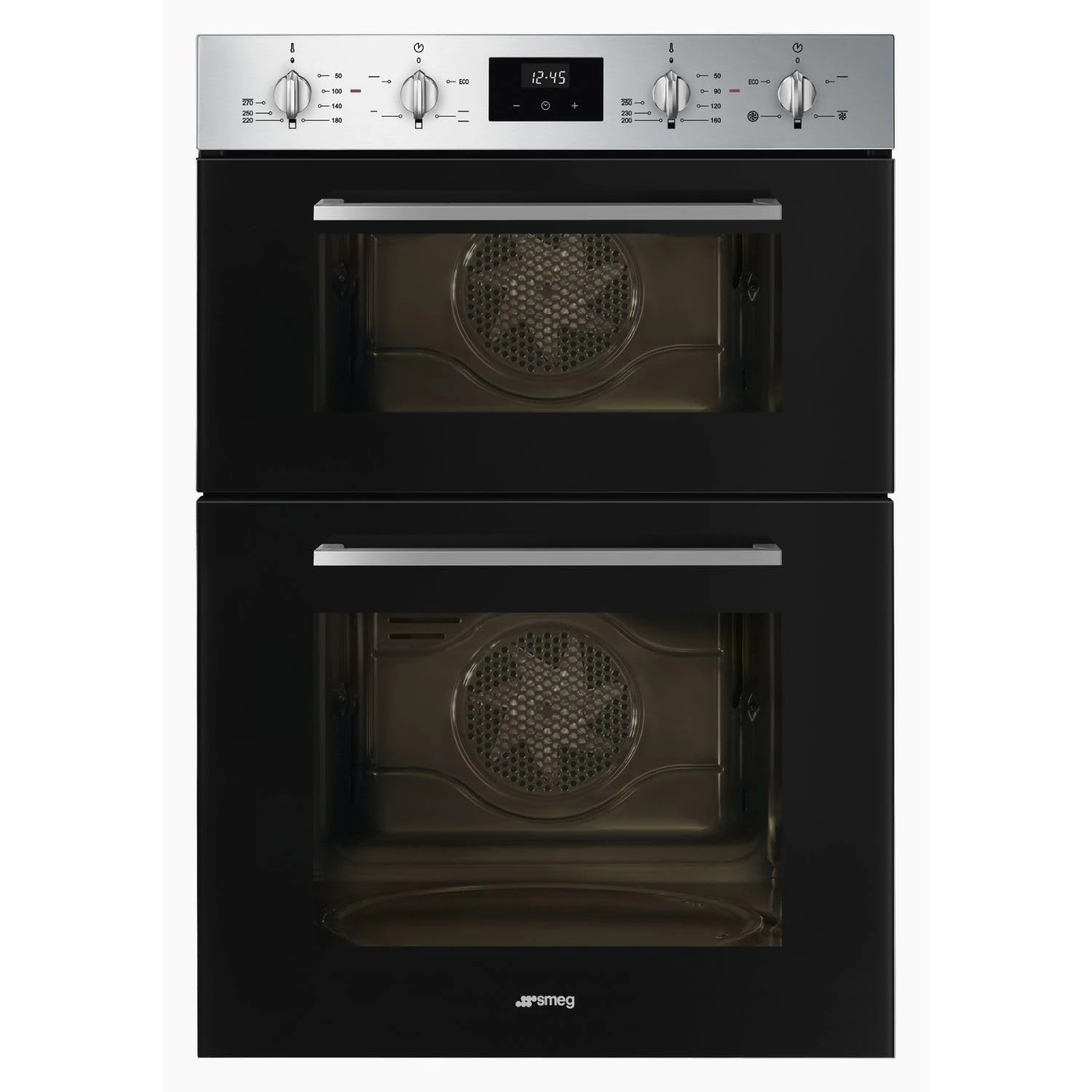 Smeg Cucina Built In Double Oven - Black