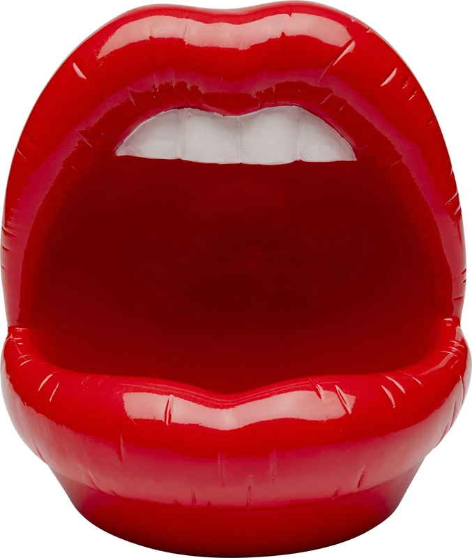 Kare Design Decorative Object Lips, Red, Home Accessories, Lips, Motif, Handmade, 20 x 18 x 21 cm (H x W x D)