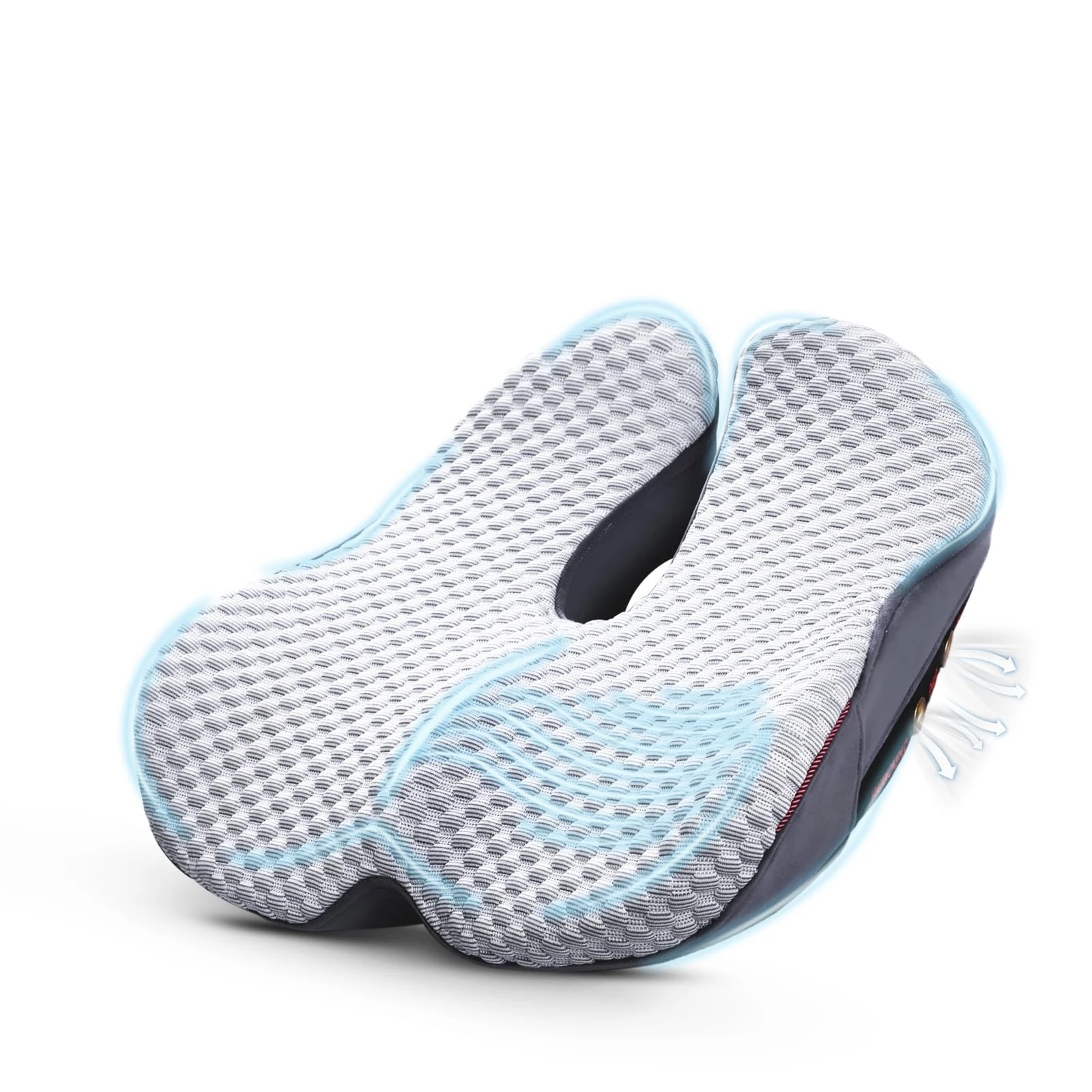 KWYBOW Seat Cushion for Tailbone Pain Relief X-Large,Ergonomic Design for Long Sitting,Office Chair&Car&Plane,Wheelchair,Hip&Sciatica Pain Pressure Relief,High Resilience,Breathable. (Grey)