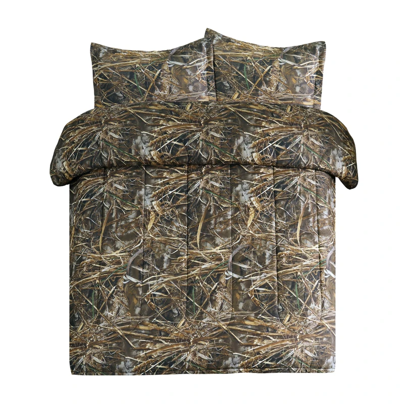 VISI-ONE Realtree Max-7 Camo King 3 Piece Comforter Set – Camping Essential for RV & Adventure, Rustic Farmhouse Style with Universal Appeal for Lodge, Cabin, Farmhouse, Ranch & Modern Living Space