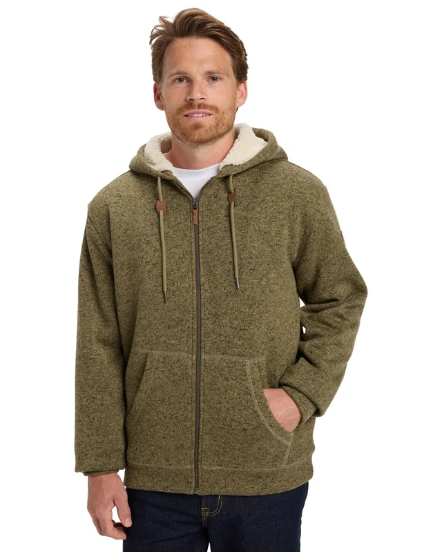 Quiksilver Fleece sweater KELLER SHERPA Men's Beige XXL