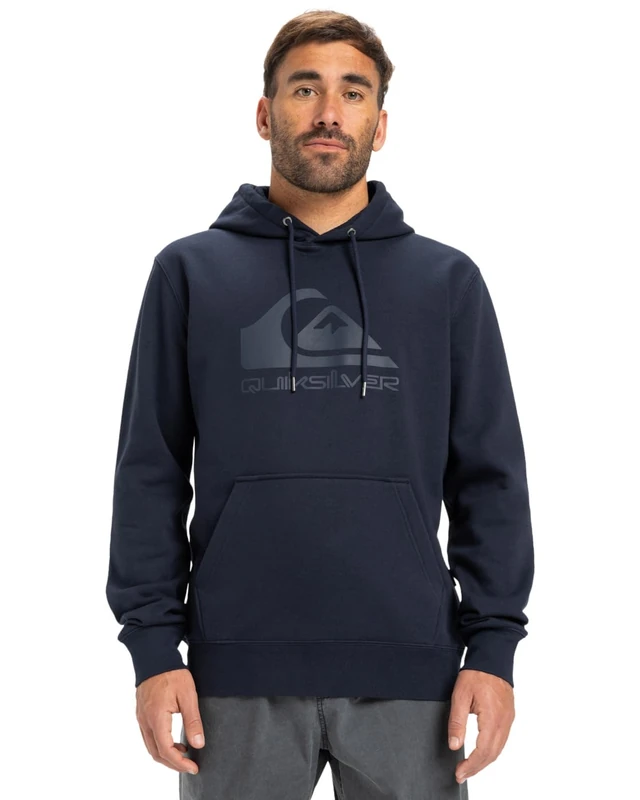 Quiksilver Pullover Hoodie COMP LOGO HOODIE Men's Black S