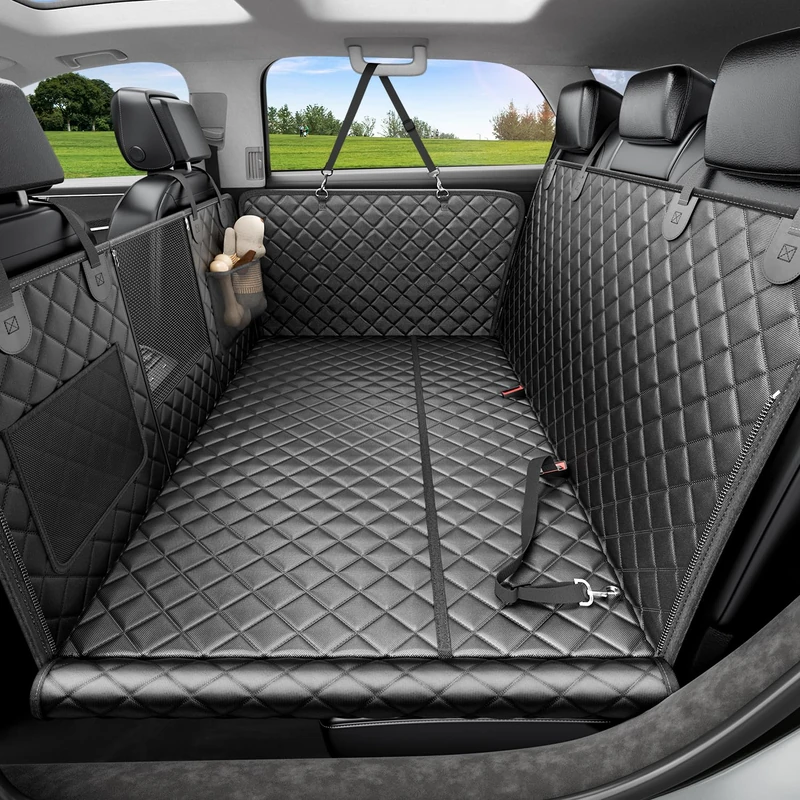 REEVAA Dog Car Seat Cover for Pets 100% Waterproof Seat Cover Back Seat Covers for Cars