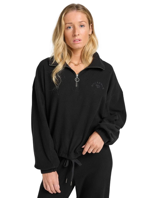 Billabong Women's Coffee Time T-Shirt, Black Pebble, S - Image 1