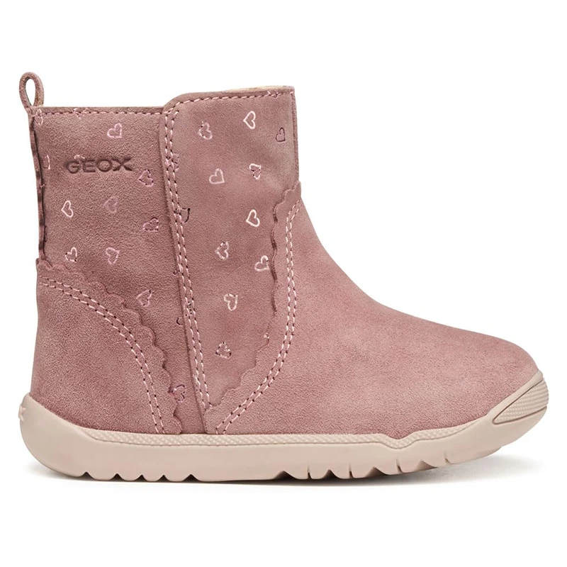 Geox Baby B Macchia Girl First Steps Dk Rose, 19 EU