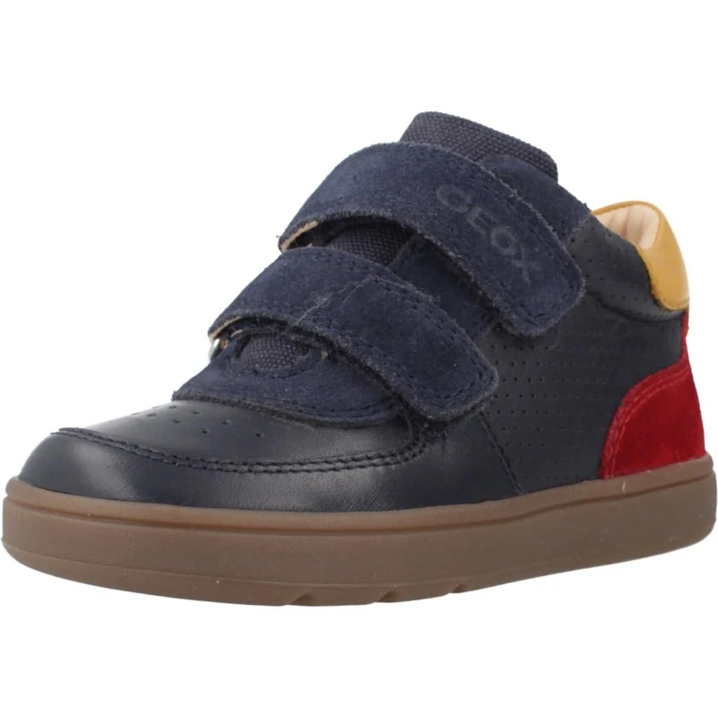 Geox Baby B Biglia Boy First Steps Navy/Red, 18 EU