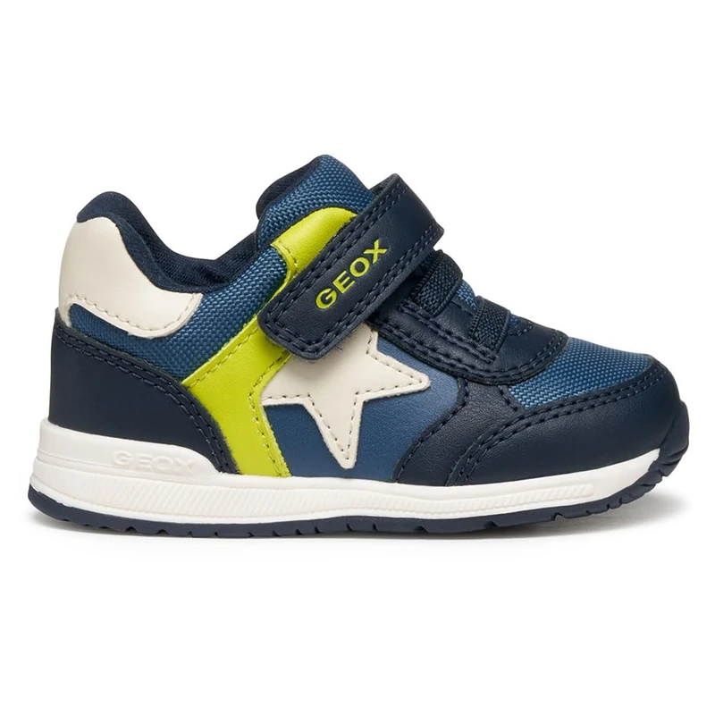 Geox Baby B Rishon Boy First Steps Navy/Fluo Green, 25 EU