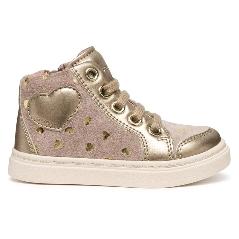 Geox Baby B Nashik Girl Sneakers Dk Beige, 27 EU