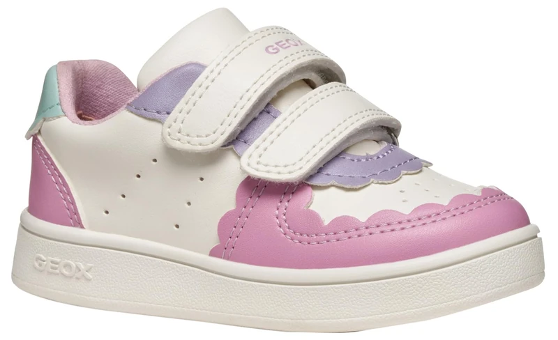 Geox Baby B Eclyper Girl Sneakers White/Dk Pink, 26 EU
