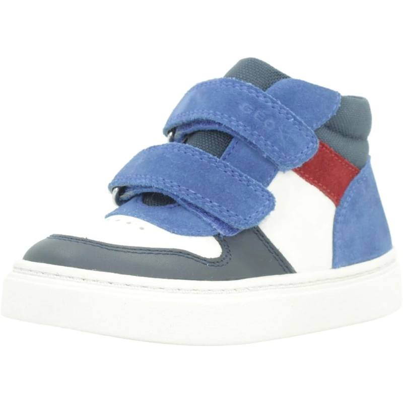 Geox Baby B NASHIK BOY Sneaker, LT Ivory/Royal, 7 UK Child