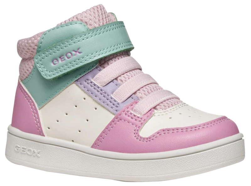 Geox Baby B Eclyper Girl Sneakers White/Dk Pink, 24 EU