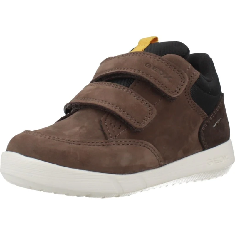 Geox Baby B Hyroo Boy WPF Sneakers Brown Cotto/Black, 23 EU
