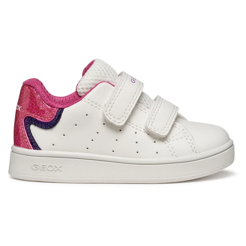 Geox Baby B Eclyper Girl Sneakers White/Fuchsia, 24 EU