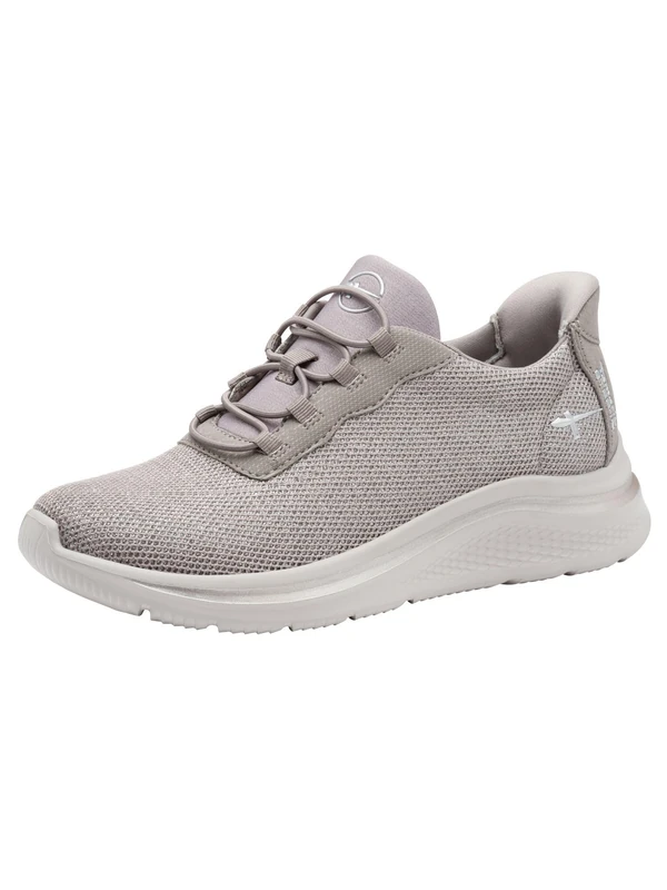 Tamaris Comfort Women’s Step-In Flat Sneakers Slip-On Lightweight, Taupe, 5 UK