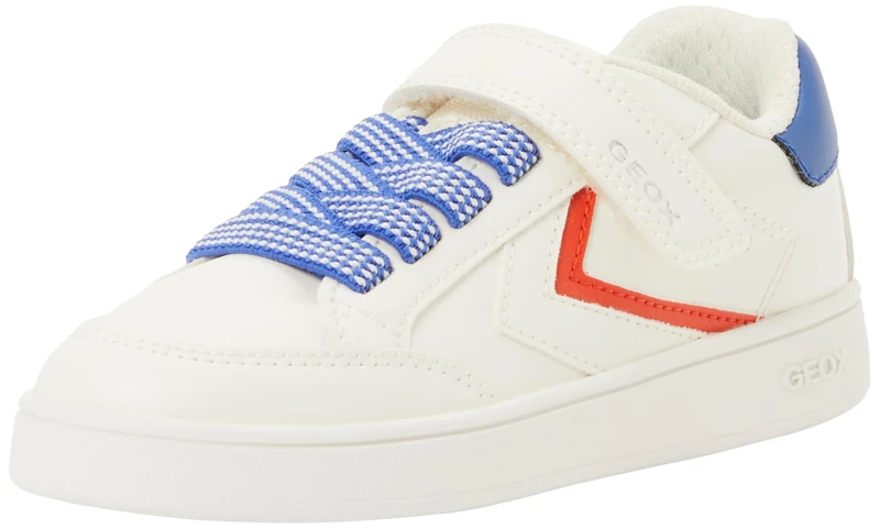 Geox Junior J Eclyper Boy Sneakers White/Lt Red, 37 EU