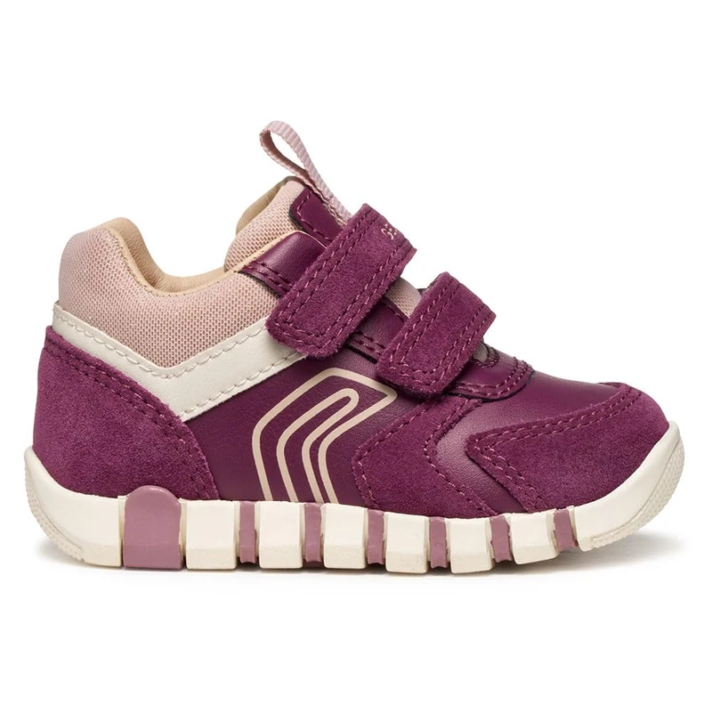 Geox Baby B Iupidoo Girl First Steps Dk Purple/Rose, 24 EU