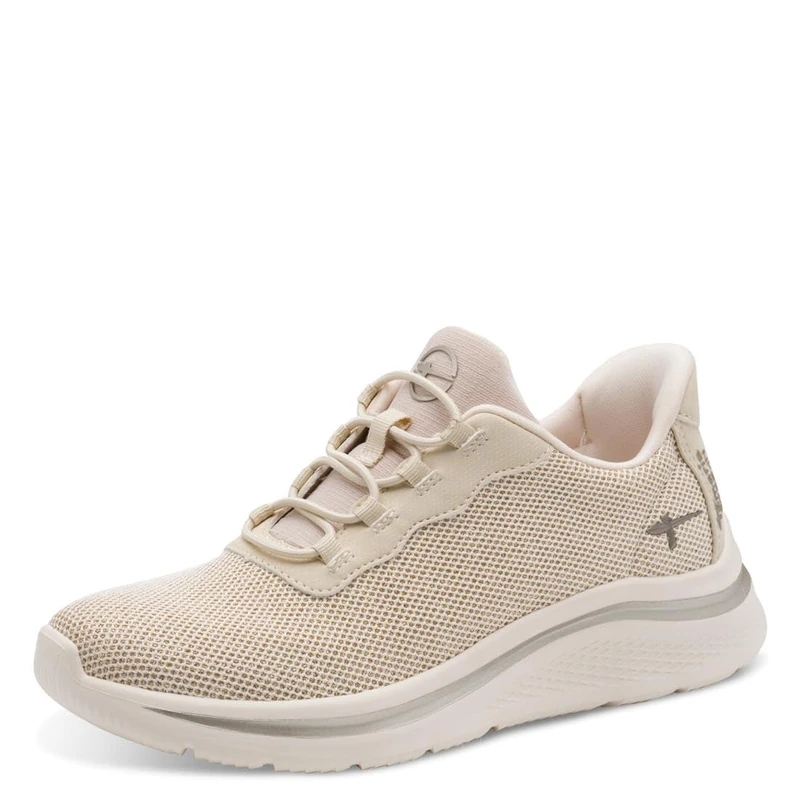 Tamaris Comfort Women’s Step-In Flat Sneakers Slip-On Lightweight, Ivory, 7,5 UK