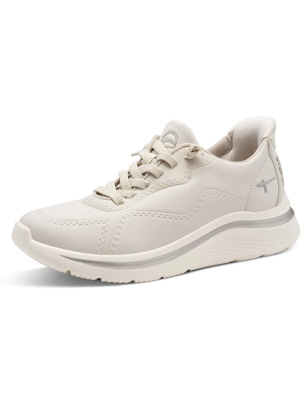 Tamaris Comfort Women’s Step-In Flat Sneakers Slip-On Sporty, Beige, 7,5 UK - Image 1