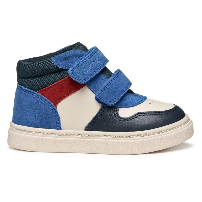 Geox Baby B Nashik Boy Sneakers Lt Ivory/Royal, 25 EU