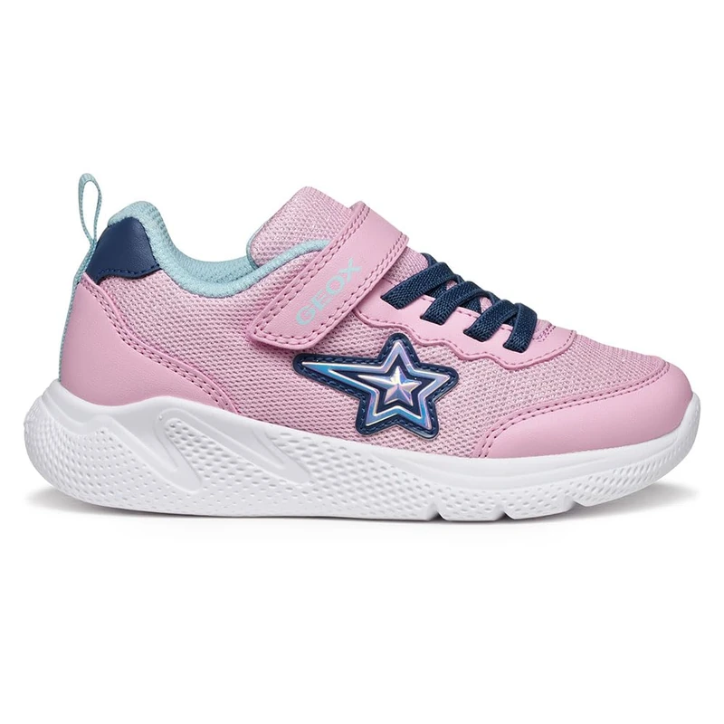 Geox Junior J Sprintye Girl Sneakers Pink/Avio, 33 EU