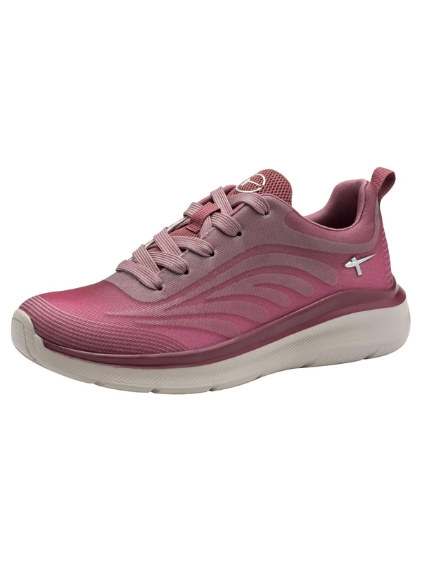 Tamaris Comfort Women’s Flat Sneakers Sporty Vegan, Bordeaux, 6,5 UK