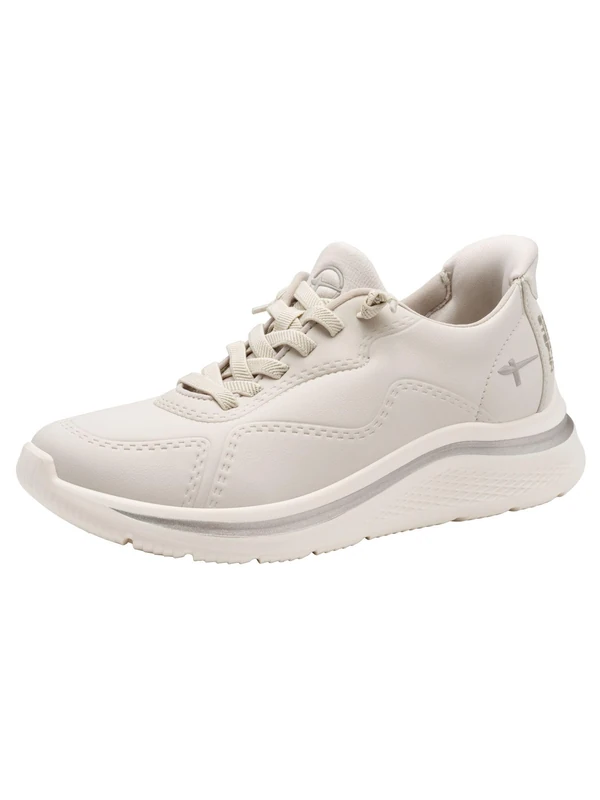 Tamaris Comfort Women’s Step-In Flat Sneakers Slip-On Sporty, Beige, 3,5 UK