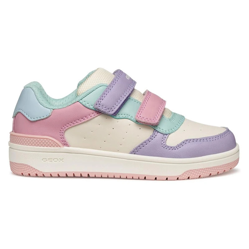 Geox J WASHIBA Girl Sneaker, LT Pink/WATERSEA, 7.5 UK Child