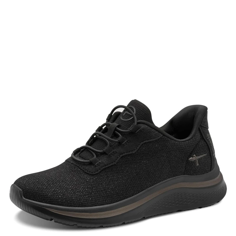 Tamaris Comfort Women’s Step-In Flat Sneakers Slip-On Lightweight, Black, 7,5 UK