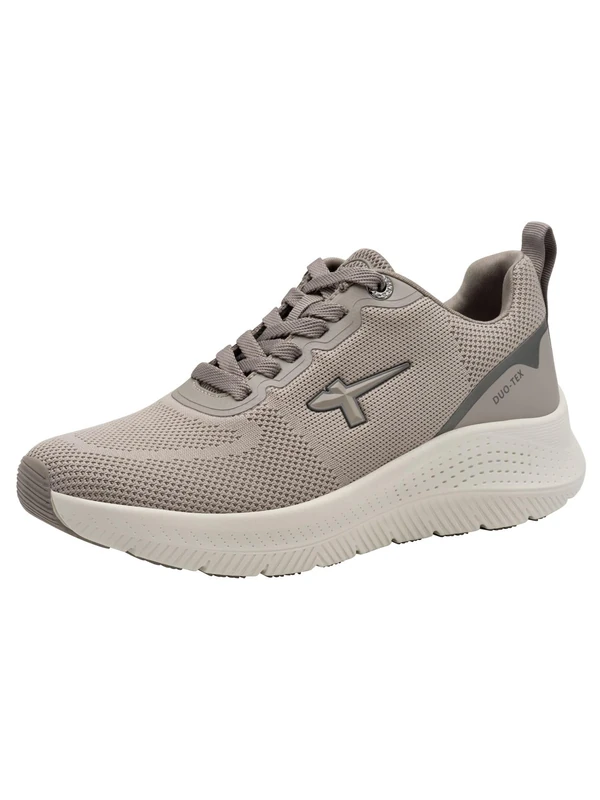 Tamaris Comfort Women’s Flat Sneakers Sporty Lightweight, Taupe, 6,5 UK