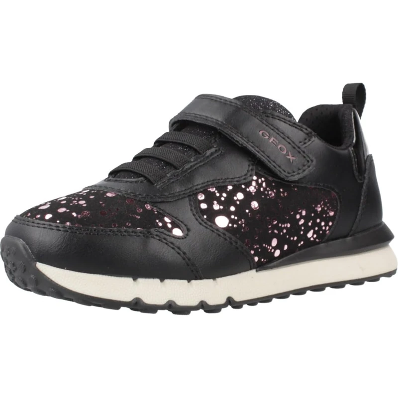 Geox Junior J Fastics Girl Sneakers Black/Purple, 33 EU