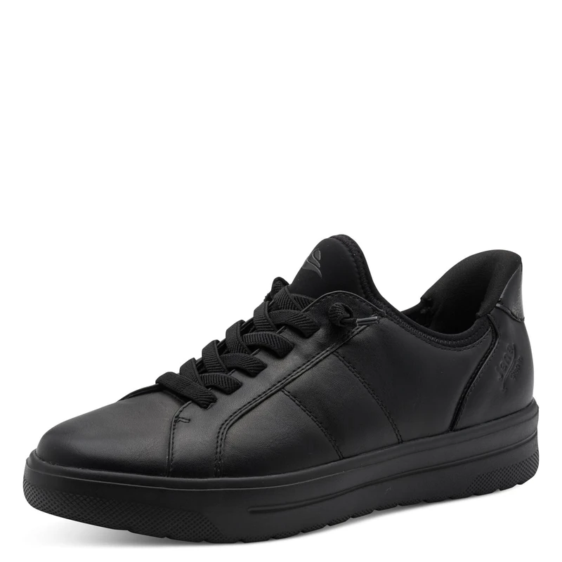 Jana Women’s Step-in Sneakers Lightweight Flexible Slip-On Vegan, Black, 7,5 UK - Image 1