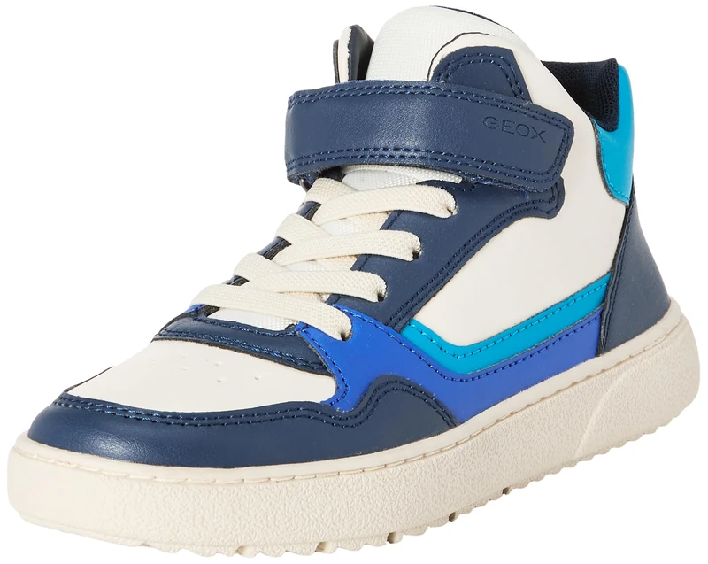 Geox J THELEVEN BOY Sneaker, LT Ivory/LT Blue, 8.5 UK Child - Image 1