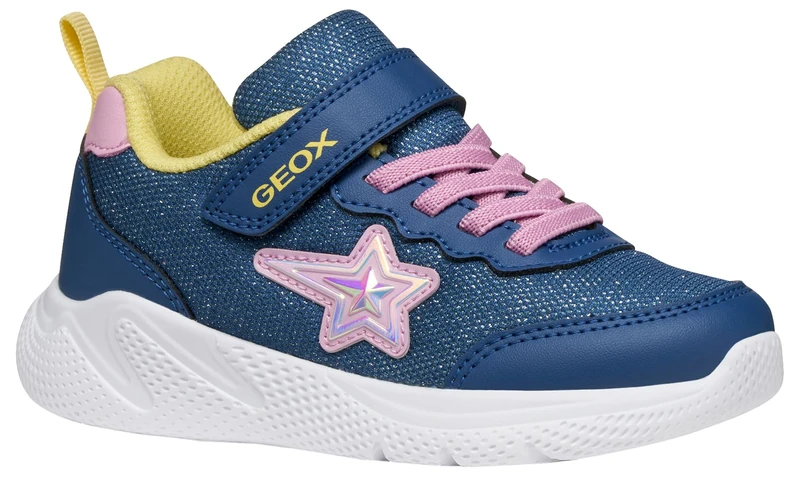 Geox Junior J Sprintye Girl Sneakers Avio/Pink, 36 EU