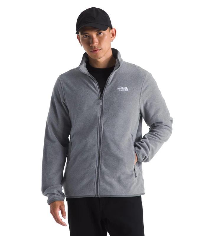 The North Face Men's Glacier Fleece Jacket, Tnf Mid Grey Heather, XL
