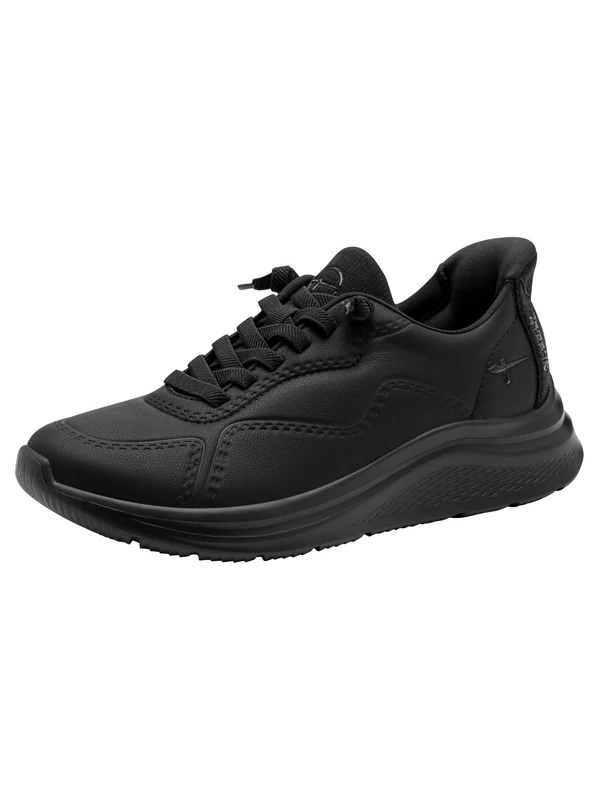 Tamaris Comfort Women’s Step-In Flat Sneakers Slip-On Sporty, Black, 6,5 UK