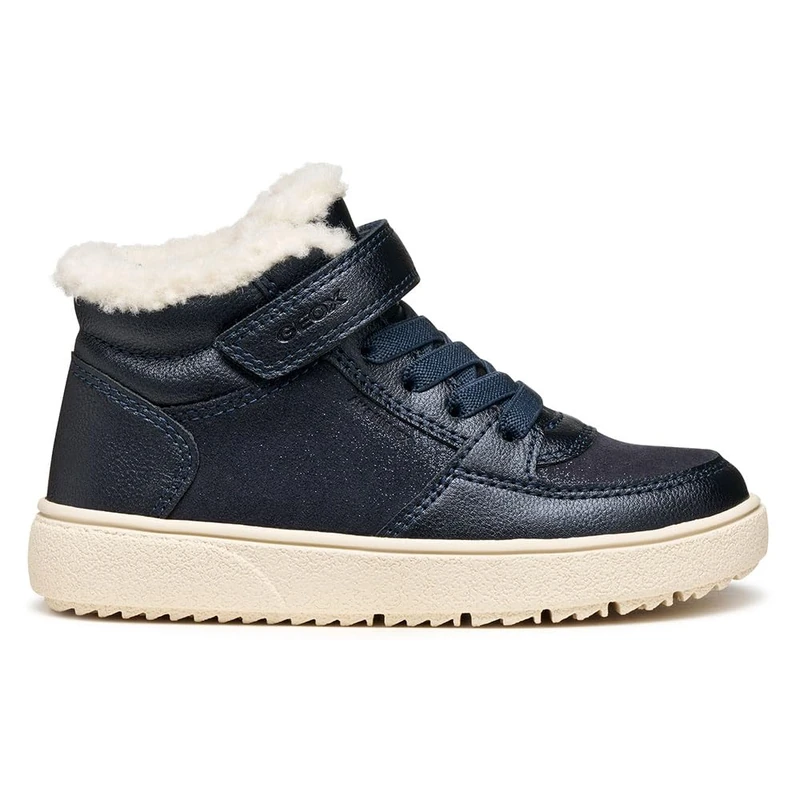 Geox Girls J Theleven B Ab Sneaker, Dk Navy, 1.5 UK