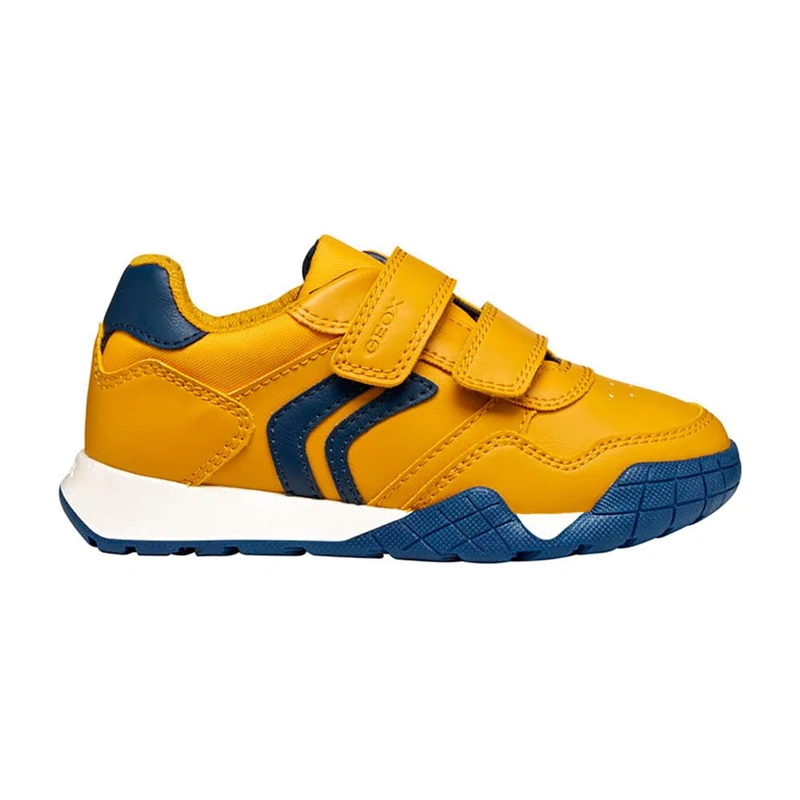 Geox Junior J Rann-E Boy Sneakers, Yellow/Navy, 37 EU