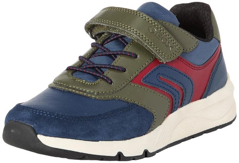 Geox Junior J Rooner Boy Sneakers Military/Navy, 34 EU
