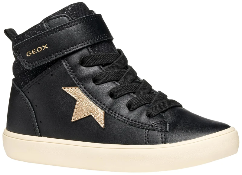Geox Junior J Gisli Girl Sneakers Black/Champagne, 36 EU