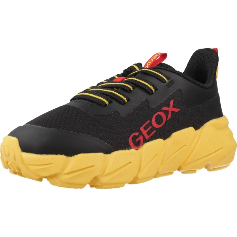 Geox Junior J Flexyper Fast Boy Sneakers Black/Yellow, 39 EU
