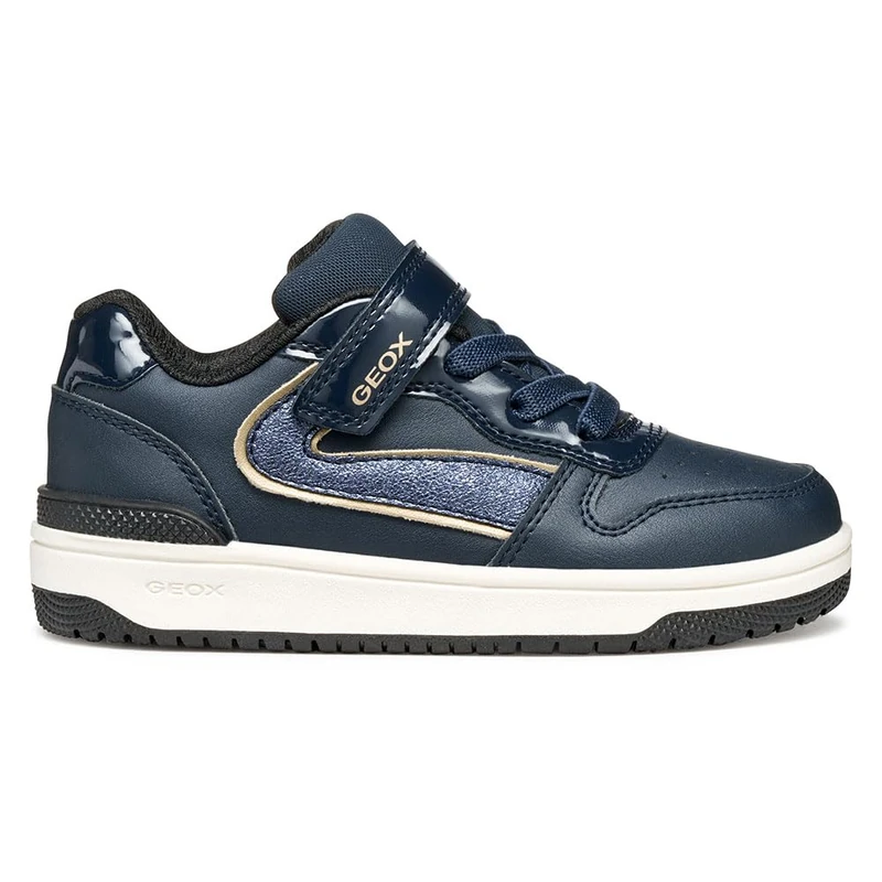 Geox Junior J Washiba Girl Sneakers Navy/Platinum, 36 EU