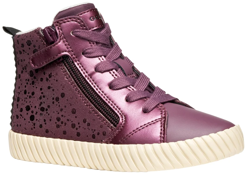 Geox J MIRROLESS Girl Sneaker, Prune, 7.5 UK Child